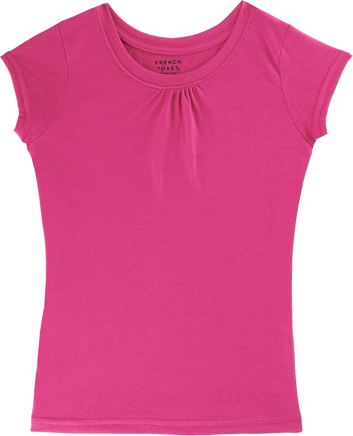 french toast 校服女孩短袖圆领 t 恤前身聚拢